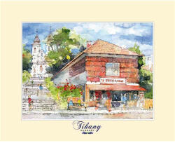 Czworka Reprodukció 24x30cm, Tihany (rp24x30-TIH05)