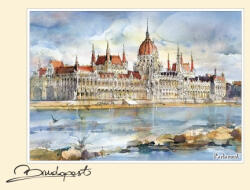 Czworka BU03 Reprodukció 15x21cm, Budapest