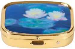 Fridolin Gyógyszeres fémdoboz 2 fakkos, 5, 1x1, 8x3, 6cm Monet: Seerosen