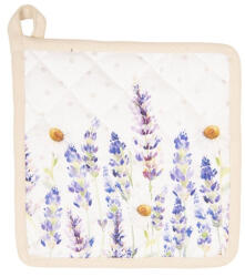Clayre & Eef Edényalátét 20x20cm pamut, Lavender Field