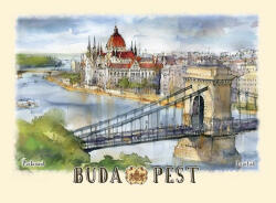 Czworka Képeslap B6, Budapest (keplapB6-BU09)