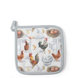 Ambiente Chicken Farm edényalátét 20x20cm, 100% pamut (16515875)