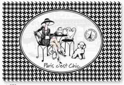 Easy Life Nuova R2S Műanyag tányéralátét 45x30cm, Paris C'Est Chic