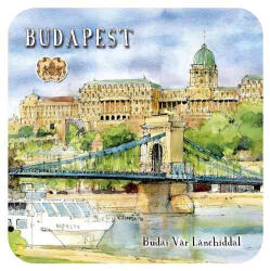 Czworka Parafa poháralátét, 1 db-os, Budapest (p0hala1-BU3)