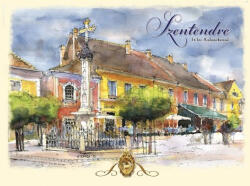 Czworka Képeslap B6, Szentendre Fő tér, Kalmárkereszt (keplapB6-SZE04)