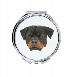  Rottweiler kompakt zsebtükör geometrikus kutyával (5056739225622)