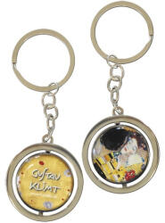 Fridolin Kulcstartó fémkarika kétoldalas, Klimt: The Kiss