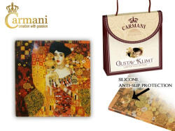 Hanipol Carmani Üveg poháralátét 10, 5x10, 5cm, Klimt: Adele Bloch