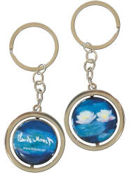 Fridolin Kulcstartó fémkarika kétoldalas, Monet: Water Lilies