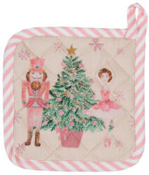 Clayre & Eef Pastel Nutcracker gyerek edényalátét 16x16cm, 100% pamut