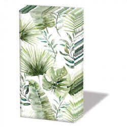 Ambiente Jungle Leaves white papírzsebkendő 10db-os (12218215)