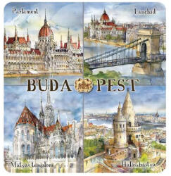 Czworka Hűtőmágnes, Budapest (magn-BU11)