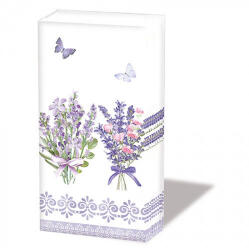 Ambiente Lovely lavender white papírzsebkendő 10db-os (12219735)