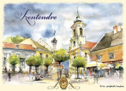 Czworka Képeslap B6, Szentendre Görögkeleti templom (keplapB6-SZE03)