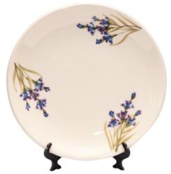 Vanilia Romantik festett nagyialj, levendula, kerámia, kézzel festett-dia. 20cm (V-K-28-10)