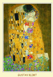Czworka Reprodukció 15x21cm, Klimt: The Kiss (rpKL15x21-02)