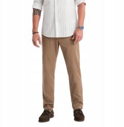 Ombre Férfi chino nadrág Regular Fit sötét bézs V2 OM-PACP-0184 S (166952)
