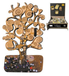 Fridolin Hűtőmágnes (MDF lap) 4x6, 5cm, Klimt: Életfa