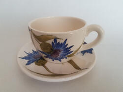 Vanilia Búzavirágos teáscsésze, 3dl kerámia, kézzel festett (V-K-11-07-01)