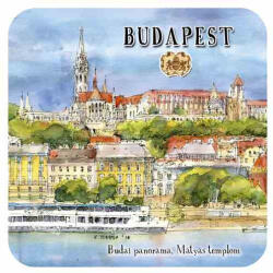 Czworka Parafa poháralátét, 1 db-os, Budapest (p0hala1-BU10)