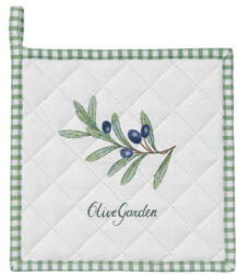 Clayre & Eef Edényalátét 20x20cm, pamut, Olive Garden