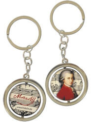 Fridolin Kulcstartó fémkarika kétoldalas, Mozart