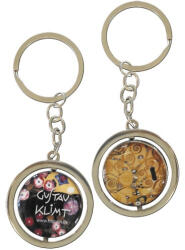 Fridolin Kulcstartó fémkarika kétoldalas, Klimt: Életfa