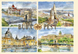 Czworka Képeslap B6, Budapest (keplapB6-BU08)