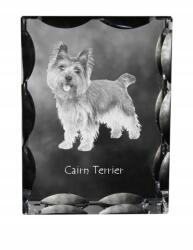 Art-Dog Cairn terrier kutya kép díszes kristályban, ajándéktárgy, lakásdekoráció (5055882447615)