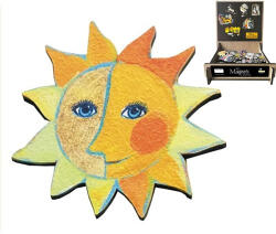 Fridolin Hűtőmágnes (MDF lap) 5x5cm, Rosina Wachtmeister: Sonne