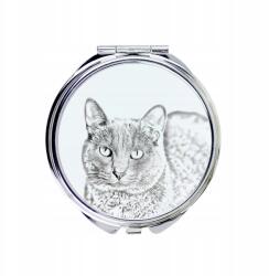Macska Korat kompakt zsebtükör macskával fényképpel (5055882482784)