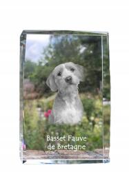 Art-Dog Breton Basset kristályos kutya fotó, ajándéktárgy, trófea, köszönetajándék (5055882466708)