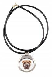 Art-Dog Shar Pei szíjas medál geometrikus kutyával, nyaklánc (5056739230671)