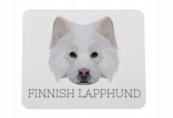 Art-Dog Finn lapphund egérpad geometrikus kutyával (5056739222799)