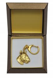 Art-Dog Bulterier aranyozott kutya kulcstartó díszdobozban, kulcstartó (5906111205660)