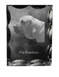 Art-Dog Fila Brasileiro kutya fotó díszkristályban, ajándéktárgy, lakásdekoráció (5055882448193)