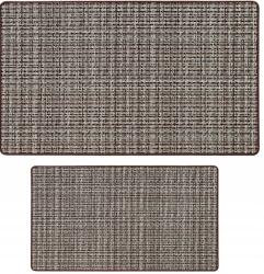  Pixel barna konyhai szőnyeg szett, csúszásgátló, 2 darabos (45x70 cm és 45x120 cm)