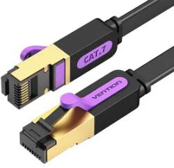 Vention Cablu rețea plat UTP CAT7 RJ45 Ethernet 10Gbps 5m negru