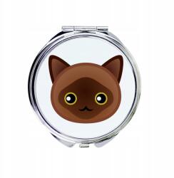  Bolgár macska kompakt zsebtükör macskával, aranyos grafikával (5056739254929)