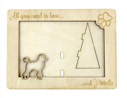 Art-Dog Uszkár gravírozott képkeret kutyával, kutya neve, formátum 10x15 cm (5906111215935)