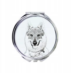 Csehszlovák farkas kompakt zsebtükör kutyával fényképpel (5055882482111)
