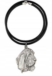 Art-Dog Basset Hound nyaklánc kutyával, szíjas medál, medál (5906111281183)