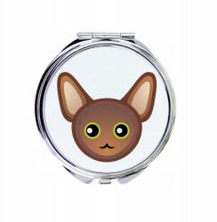  Macska Oriental kompakt zsebtükör macskával, aranyos grafikával (5056739254981)