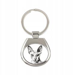 Art-Dog Peterbald macska kulcstartó, fényképes kulcstartó, medál (5055882473676)