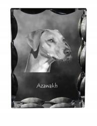 Art-Dog Afrikai agár, Azawakh kutya fotó díszes kristályban, ajándéktárgy (5055882448001)