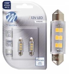 m-tech Izzó dióda C5W 41mm 6xSMD2835 fehér Osram Led