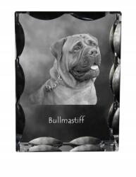 Art-Dog Bullmastiff kutya kép díszes kristályban, ajándéktárgy, lakásdekoráció (5055882447592)