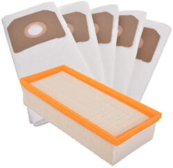  5x mikroszálas porzsák és légszűrő Karcher NT 65/2 70/1 75/2 ipari porszívókhoz