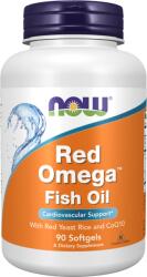 NOW Red Omega, Orez roșu fermentat cu omega 3 și coenzima Q10, 90 capsule gelatinoase