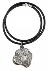 Art-Dog Bullmastiff nyaklánc kutyával, szíjas medál, medál (5906111280070)